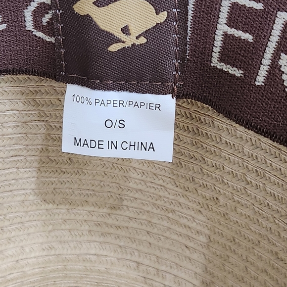 Peter Grimm unisex paper hat OS capsule quiet luxury minimalistcore vacationcore - Picture 10 of 10